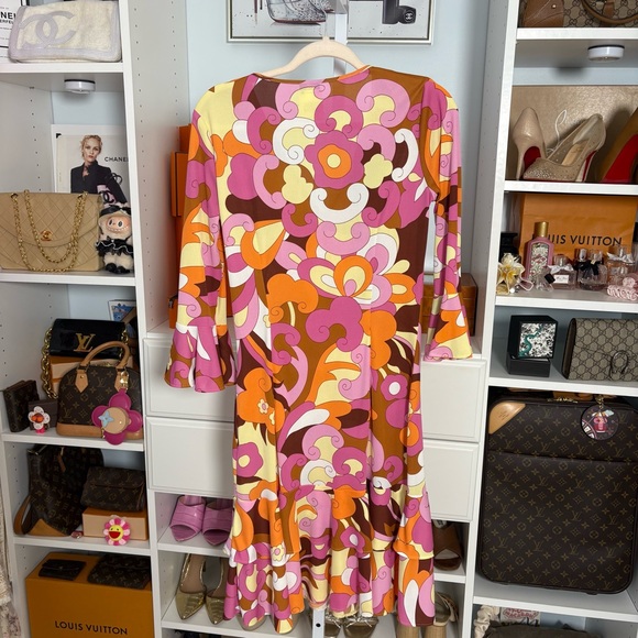 $2200 Dolce & Gabbana Psychedelic 60s Groovy Vintage Print Dress ✨ - Picture 8 of 8